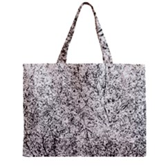 Willow Foliage Abstract Zipper Mini Tote Bag