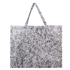 Willow Foliage Abstract Zipper Large Tote Bag by FunnyCow