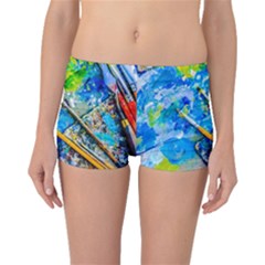 Artist Palette And Brushes Boyleg Bikini Bottoms by FunnyCow