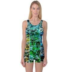 Abstract Of Colorful Water One Piece Boyleg Swimsuit by FunnyCow