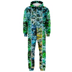 Abstract Of Colorful Water Hooded Jumpsuit (men)  by FunnyCow