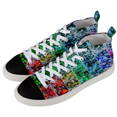 Abstract Of Colorful Water Men s Mid-top Canvas Sneakers by FunnyCow