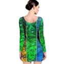 Rainbow Of Water Long Sleeve Velvet Bodycon Dress View2