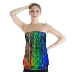 Rainbow Of Water Strapless Top by FunnyCow