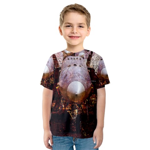 The Art Of Military Aircraft Kids  Sport Mesh Tee by FunnyCow