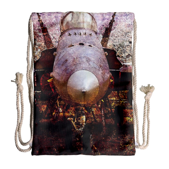 The Art Of Military Aircraft Drawstring Bag (Large)