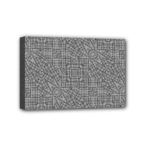 Linear Intricate Geometric Pattern Mini Canvas 6  X 4  by dflcprints