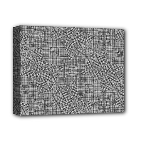 Linear Intricate Geometric Pattern Deluxe Canvas 14  X 11  by dflcprints