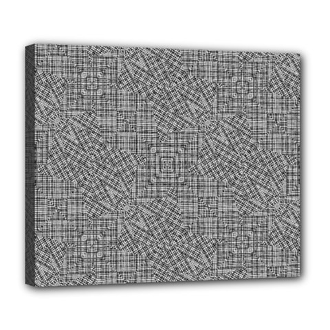 Linear Intricate Geometric Pattern Deluxe Canvas 24  X 20   by dflcprints