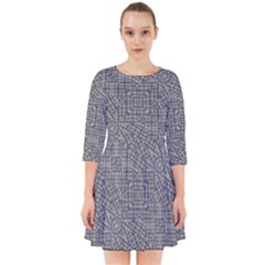 Linear Intricate Geometric Pattern Smock Dress by dflcprints