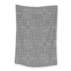 Linear Intricate Geometric Pattern Small Tapestry by dflcprints