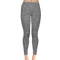 Linear Intricate Geometric Pattern Inside Out Leggings