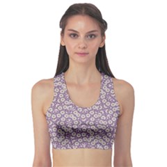 Ditsy Floral Pattern Sports Bra by dflcprints