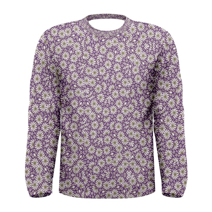 Ditsy Floral Pattern Men s Long Sleeve Tee