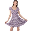 Ditsy Floral Pattern Cap Sleeve Dress View1