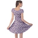 Ditsy Floral Pattern Cap Sleeve Dress View2