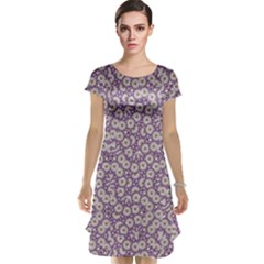 Ditsy Floral Pattern Cap Sleeve Nightdress by dflcprints