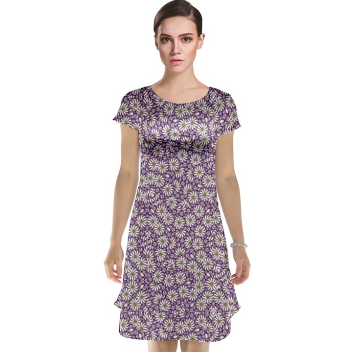 Ditsy Floral Pattern Cap Sleeve Nightdress