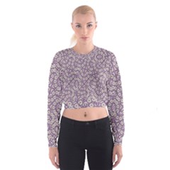 Ditsy Floral Pattern Cropped Sweatshirt