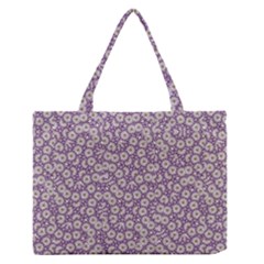 Ditsy Floral Pattern Zipper Medium Tote Bag by dflcprints