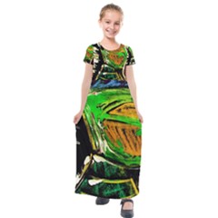 Lillies In The Terracota Vase 5 Kids  Short Sleeve Maxi Dress by bestdesignintheworld