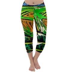 Lillies In The Terracota Vase 5 Capri Winter Leggings 