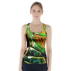 Lillies In The Terracota Vase 5 Racer Back Sports Top by bestdesignintheworld