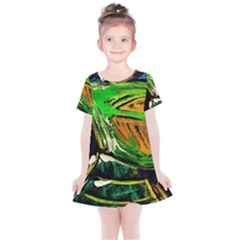 Lillies In The Terracota Vase 5 Kids  Simple Cotton Dress