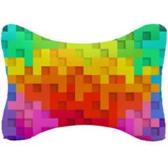 Abstract Background Square Colorful Seat Head Rest Cushion