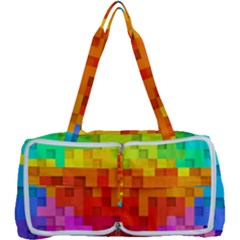 Abstract Background Square Colorful Multi Function Bag	