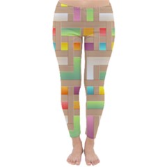 Abstract Background Colorful Classic Winter Leggings by Nexatart