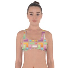 Abstract Background Colorful Got No Strings Sports Bra by Nexatart