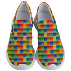 Background Colorful Abstract Women s Lightweight Slip Ons