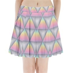 Background Colorful Triangle Pleated Mini Skirt by Nexatart