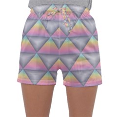 Background Colorful Triangle Sleepwear Shorts by Nexatart