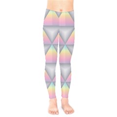 Background Colorful Triangle Kids  Legging by Nexatart