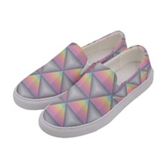 Background Colorful Triangle Women s Canvas Slip Ons by Nexatart