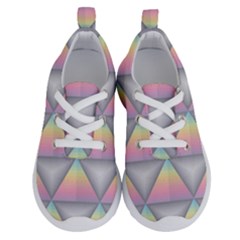 Background Colorful Triangle Running Shoes