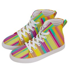 Background Colorful Abstract Women s Hi-top Skate Sneakers by Nexatart