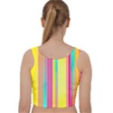 Background Colorful Abstract Velvet Racer Back Crop Top View2