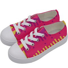 Background Image Kids  Low Top Canvas Sneakers by Nexatart