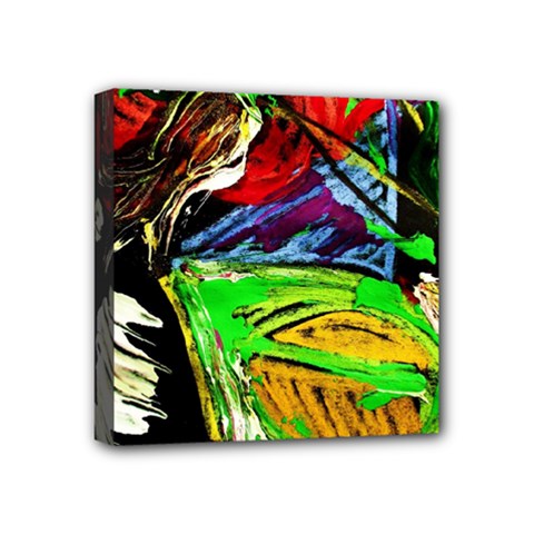 Lillies In The Terracotta Vase 1 Mini Canvas 4  X 4  by bestdesignintheworld