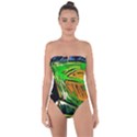 Lillies In The Terracota Vase 5 Tie Back One Piece Swimsuit View1