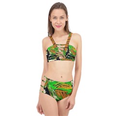 Lillies In The Terracota Vase 5 Cage Up Bikini Set