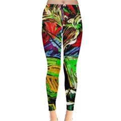 Lillies In The Terracotta Vase 1 Leggings  by bestdesignintheworld