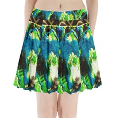 Avocado Pleated Mini Skirt by bestdesignintheworld