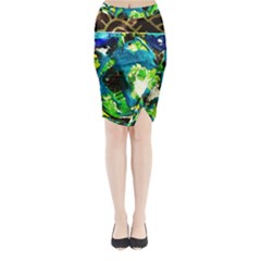 Avocado Midi Wrap Pencil Skirt by bestdesignintheworld