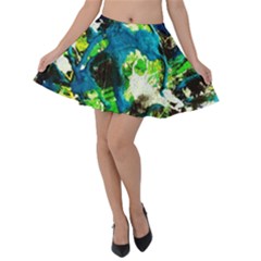 Avocado Velvet Skater Skirt by bestdesignintheworld