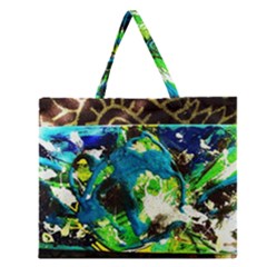 Avocado Zipper Large Tote Bag