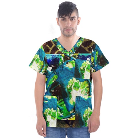 Avocado Men s V-neck Scrub Top by bestdesignintheworld